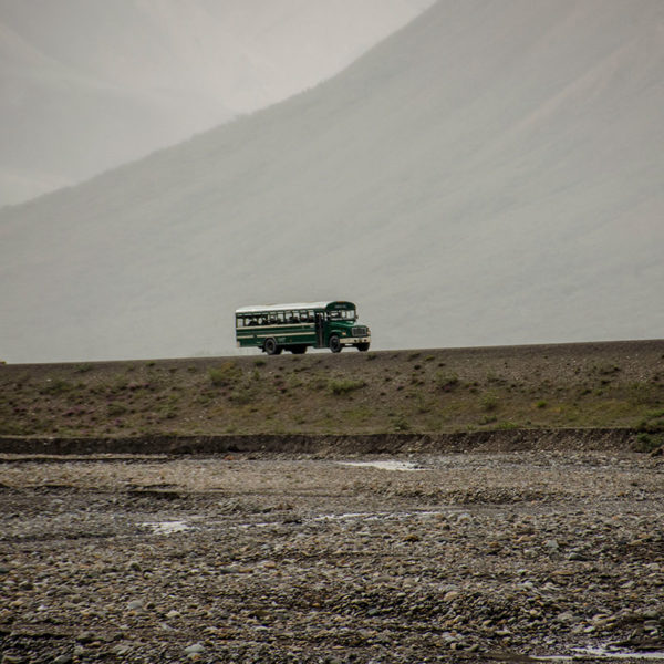 Bus in Denali National Park Alaska