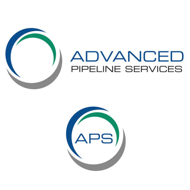 advanced pipeline services logo design