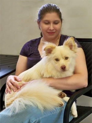 Lauren Blyskal - Houston Pet Photographer with her dog Sasha